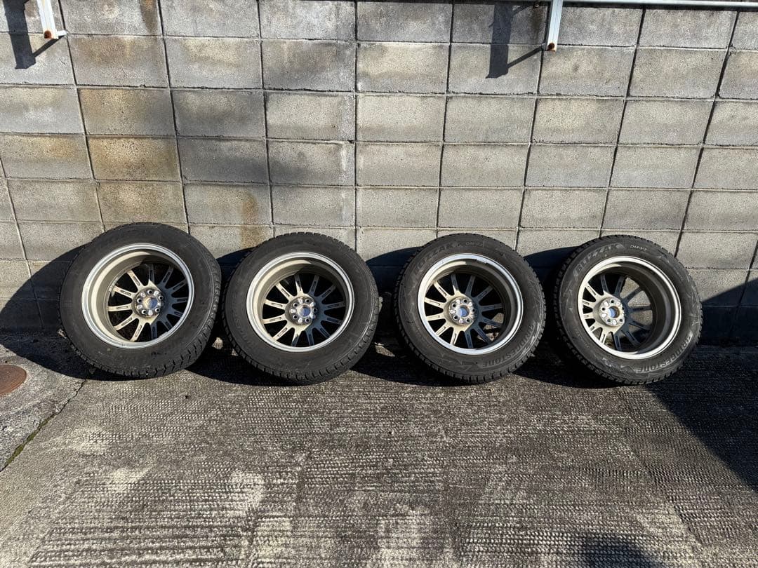 スバル純正stiホイール 17インチ PCD100 ＋48 スタッドレス付