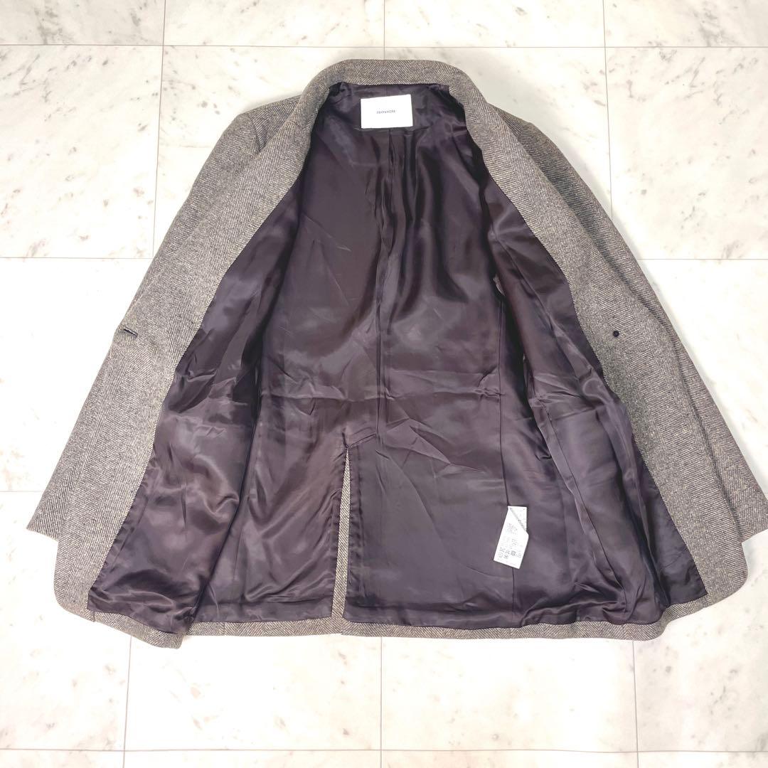 専用【極美品】フレームワークシングルジャケットコートシルク 茶 36