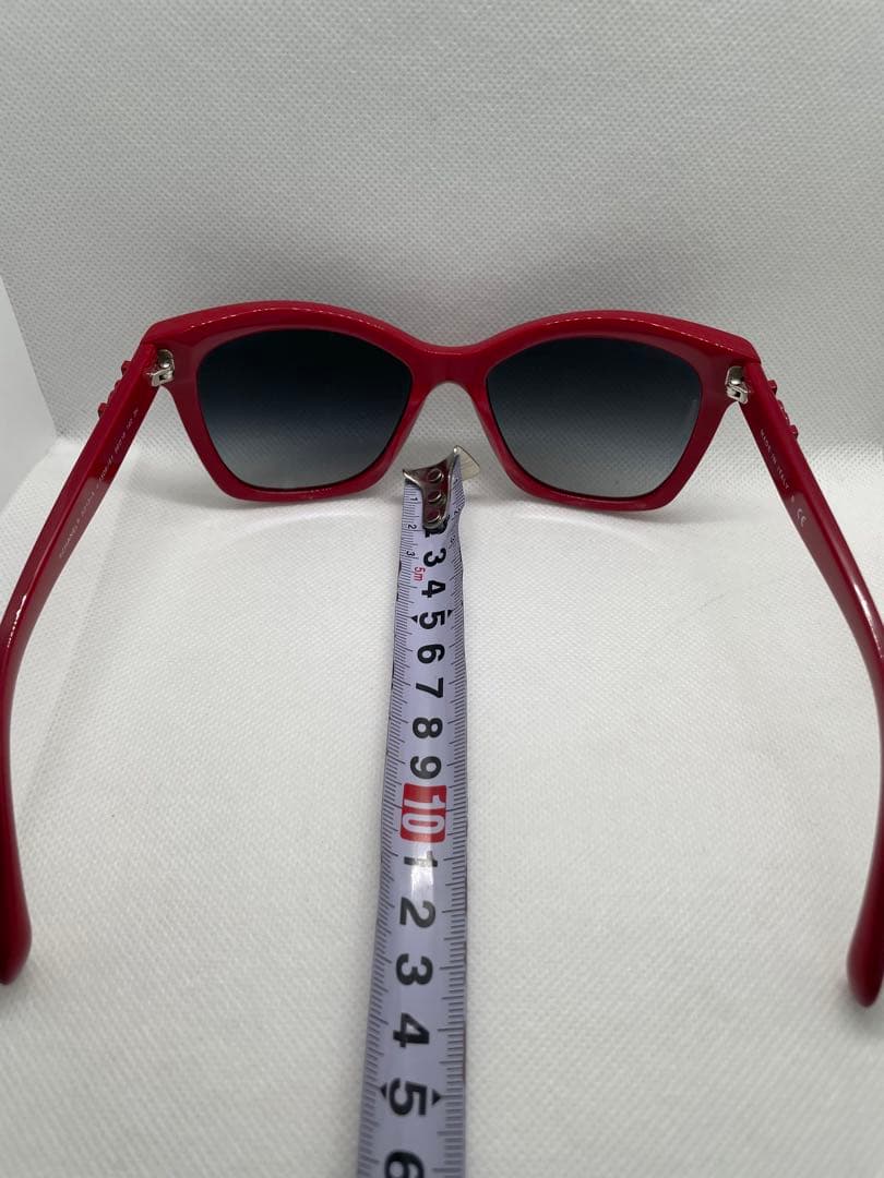 CHANEL サングラス ウェリントン 56口-18 レッド