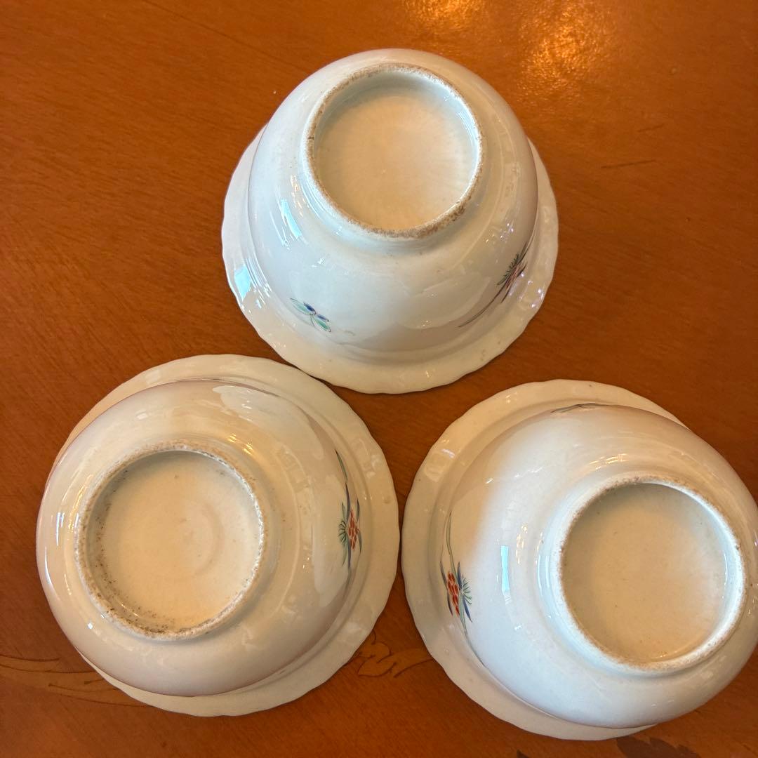 古伊万里　柿右衛門様式　向付　3客