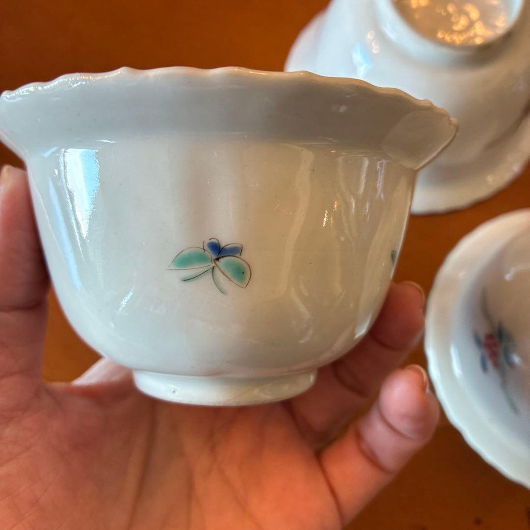 古伊万里　柿右衛門様式　向付　3客