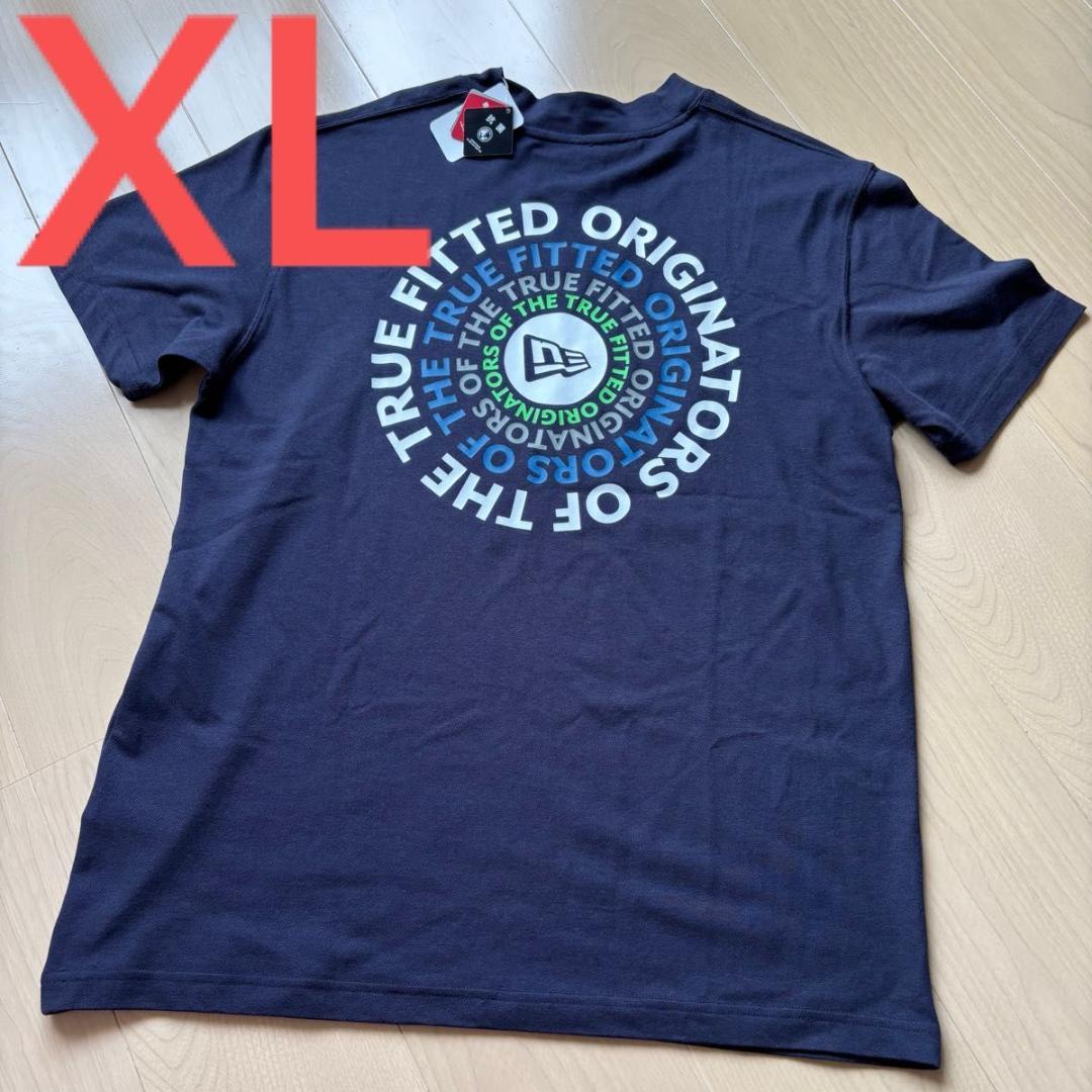 NEW ERA ニューエラゴルフ 半袖 モックネックシャツ 黒 X LARGE