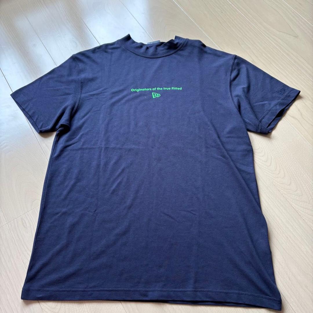 NEW ERA ニューエラゴルフ 半袖 モックネックシャツ 黒 X LARGE