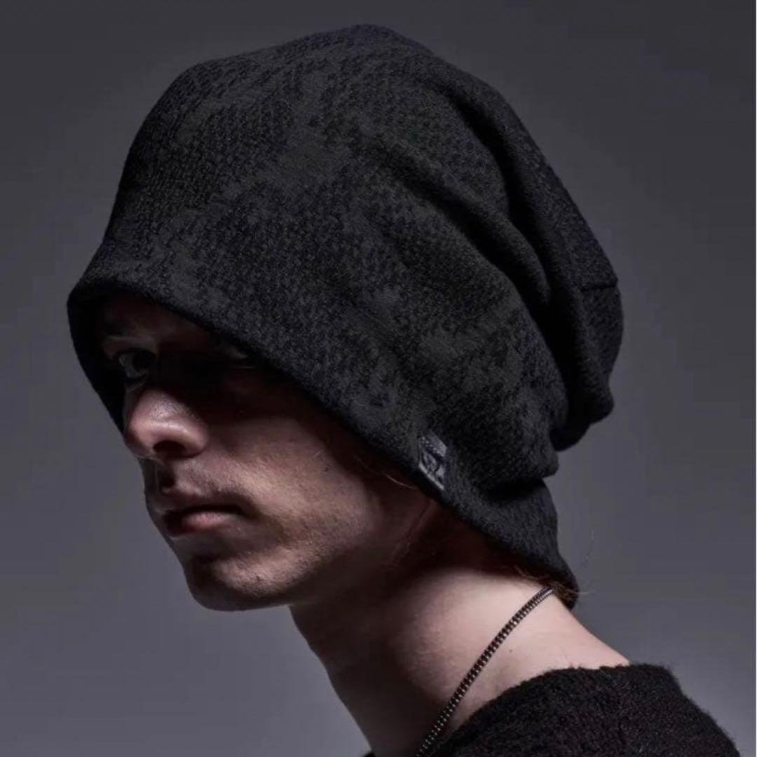 帽子 kiryuyrik python jacquard jersey beanie