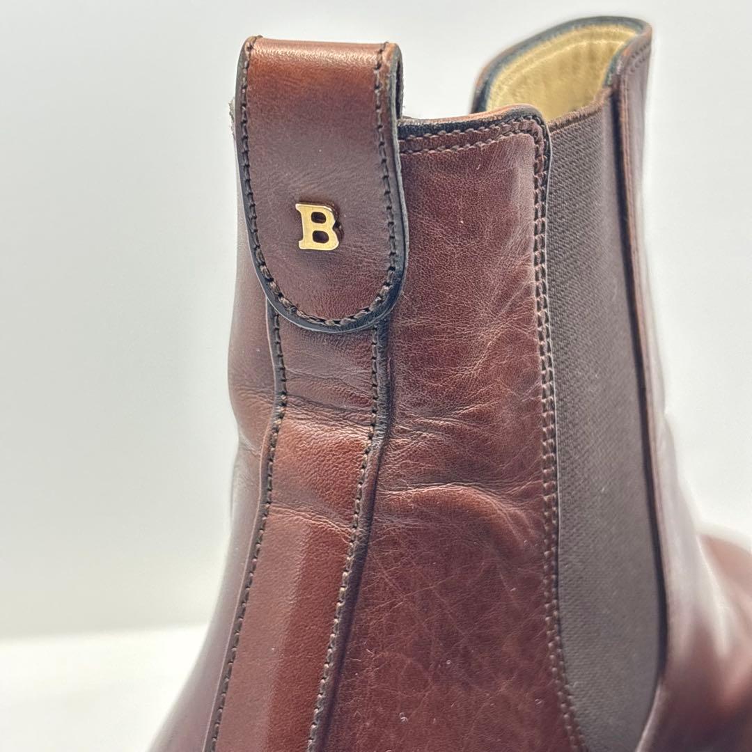BALLY バリー レザー サイドゴアブーツ ショート 24.5cm