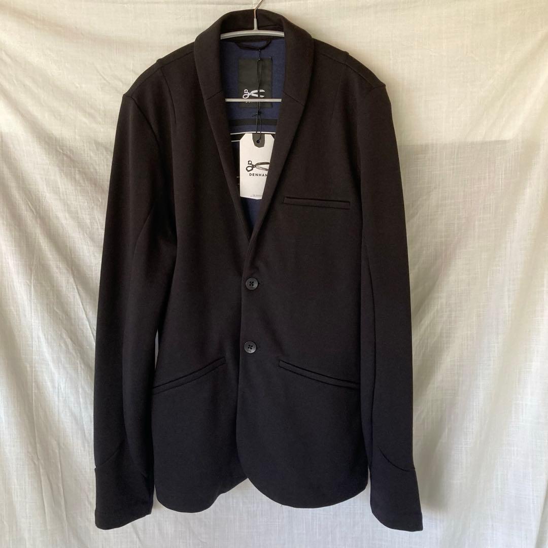 ダグ付き未使用品✨DENHAM デンハム　ニット　テーラードジャケット　ブラック