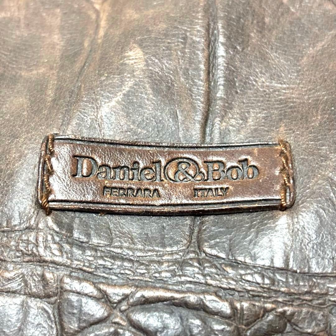 大容量 Daniel&Bob エディフィス別注 レザーボストンバッグ クロコ型押