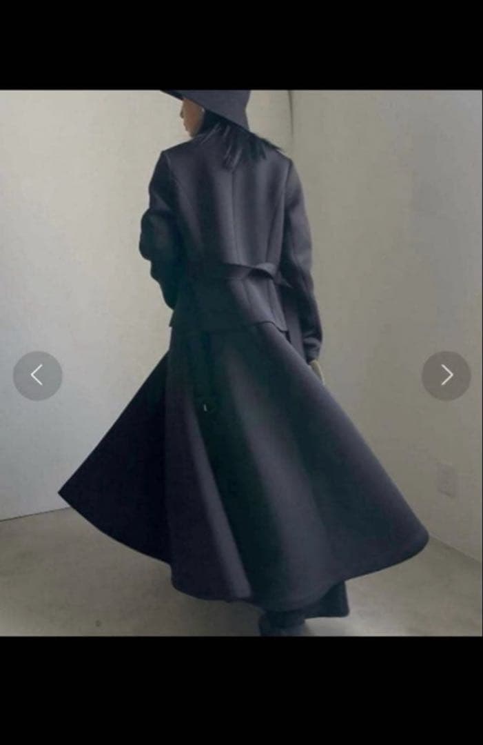 AMERI アメリCARDBOARD FLARE DRESS COATコート