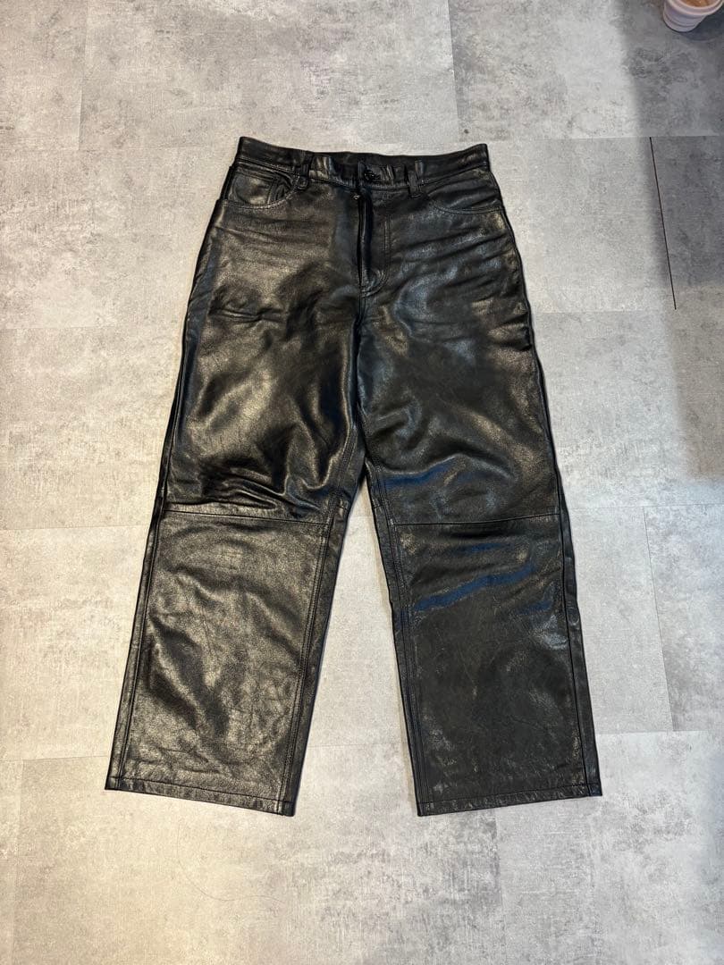 上杉柊平着用同型　DRIES VAN NOTEN レザーパンツ