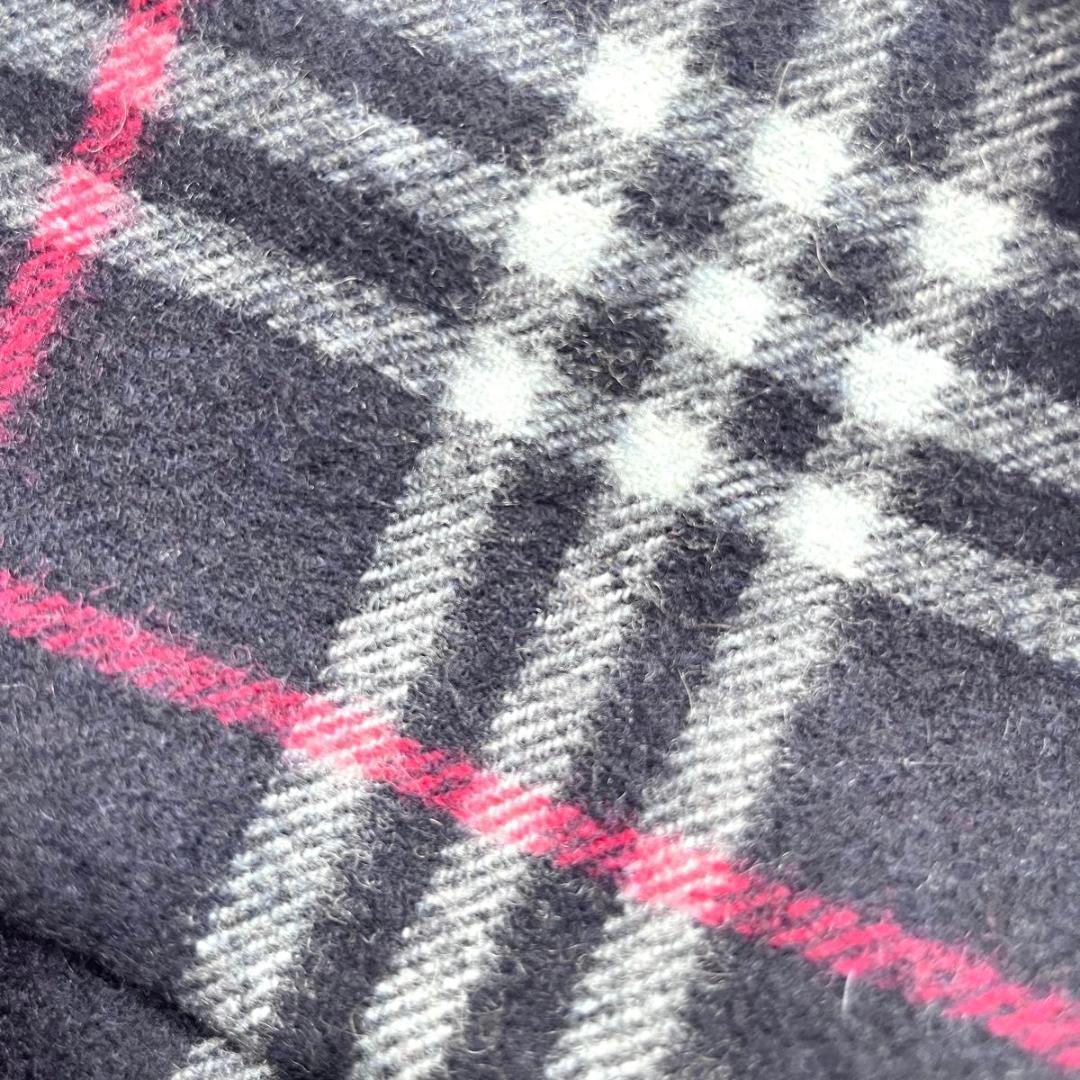 Burberry バーバリー　マフラー　カシミヤ100% ネイビー　ノバチェック