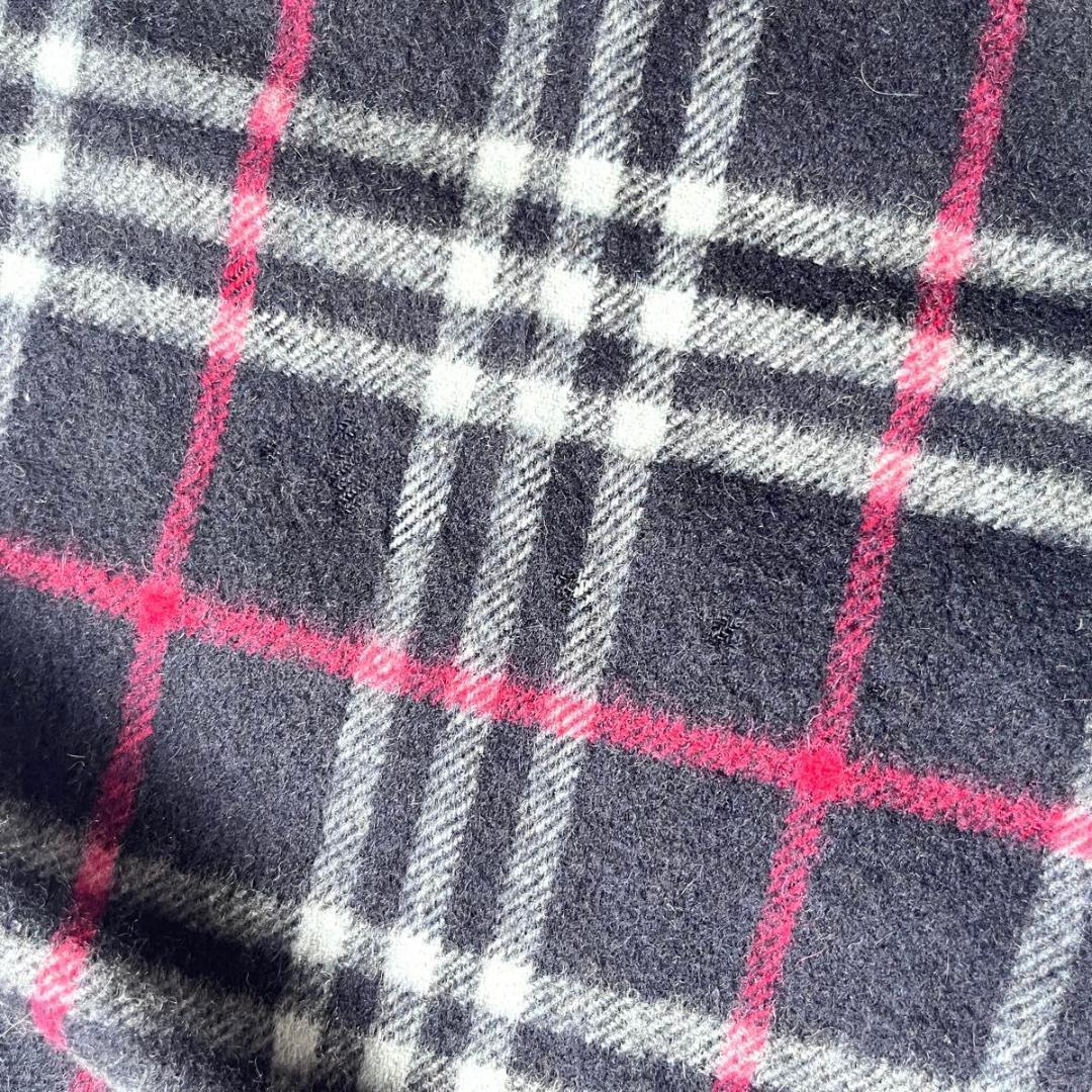 Burberry バーバリー　マフラー　カシミヤ100% ネイビー　ノバチェック