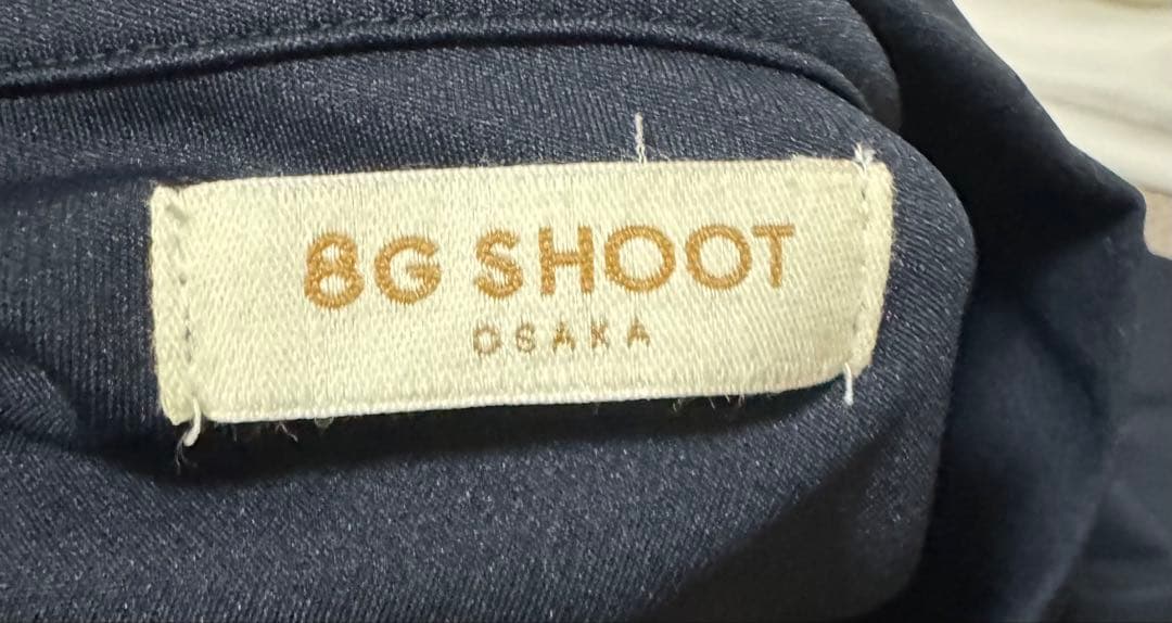 N*i様 8G SHOOT ロゴプリントモックネックロングスリーブシャツ ブラッ