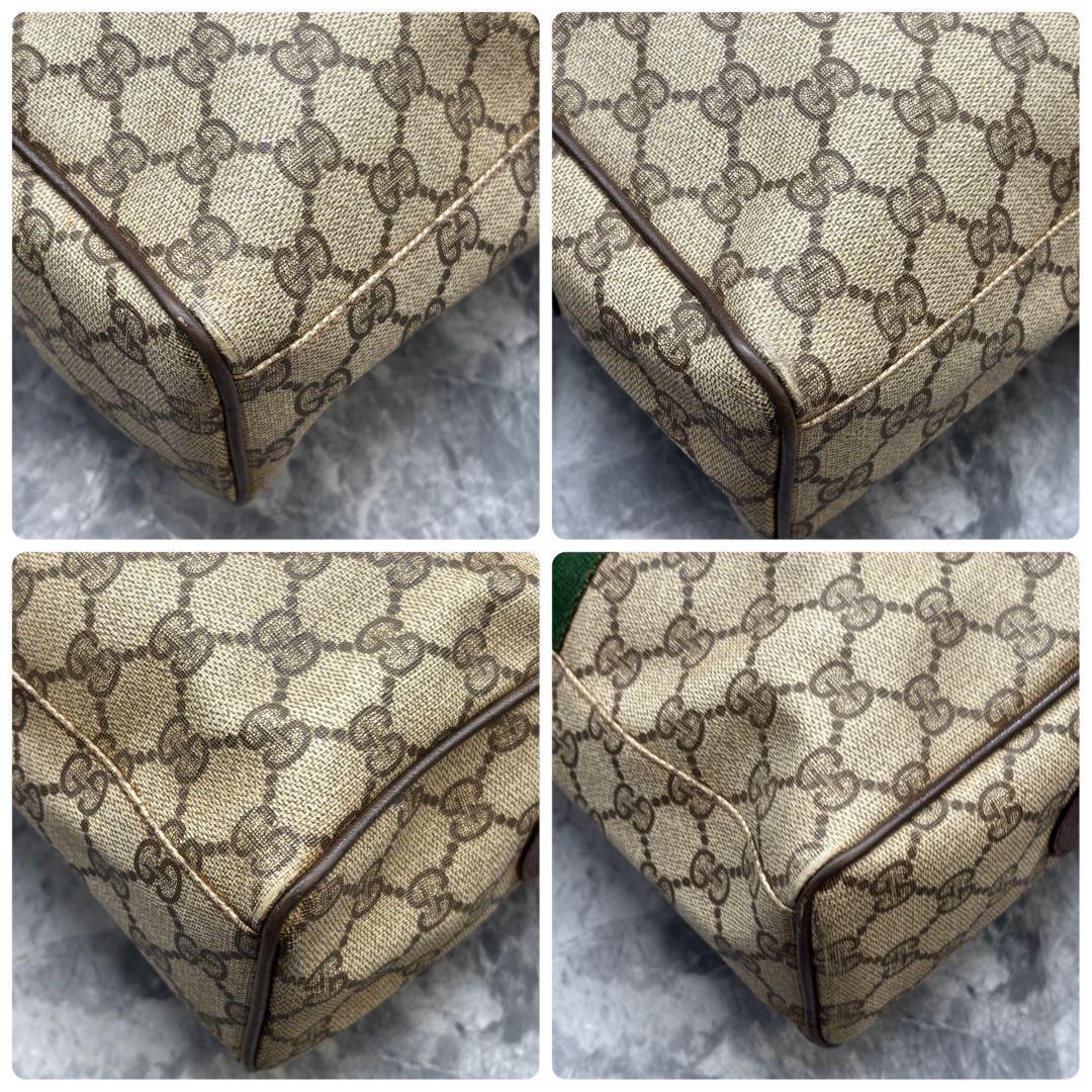✨美品✨GUCCI GG シェリーライン ボストンバッグ ブラウン ブラウン