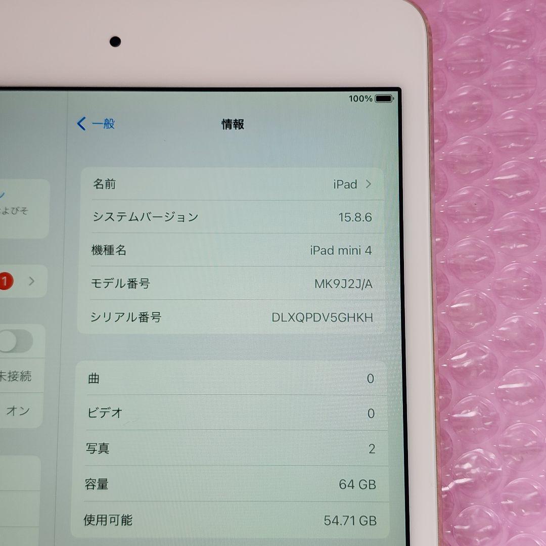 iPad mini 第4世代　美品　バッテリー良好　Wi-Fiモデル　64GB