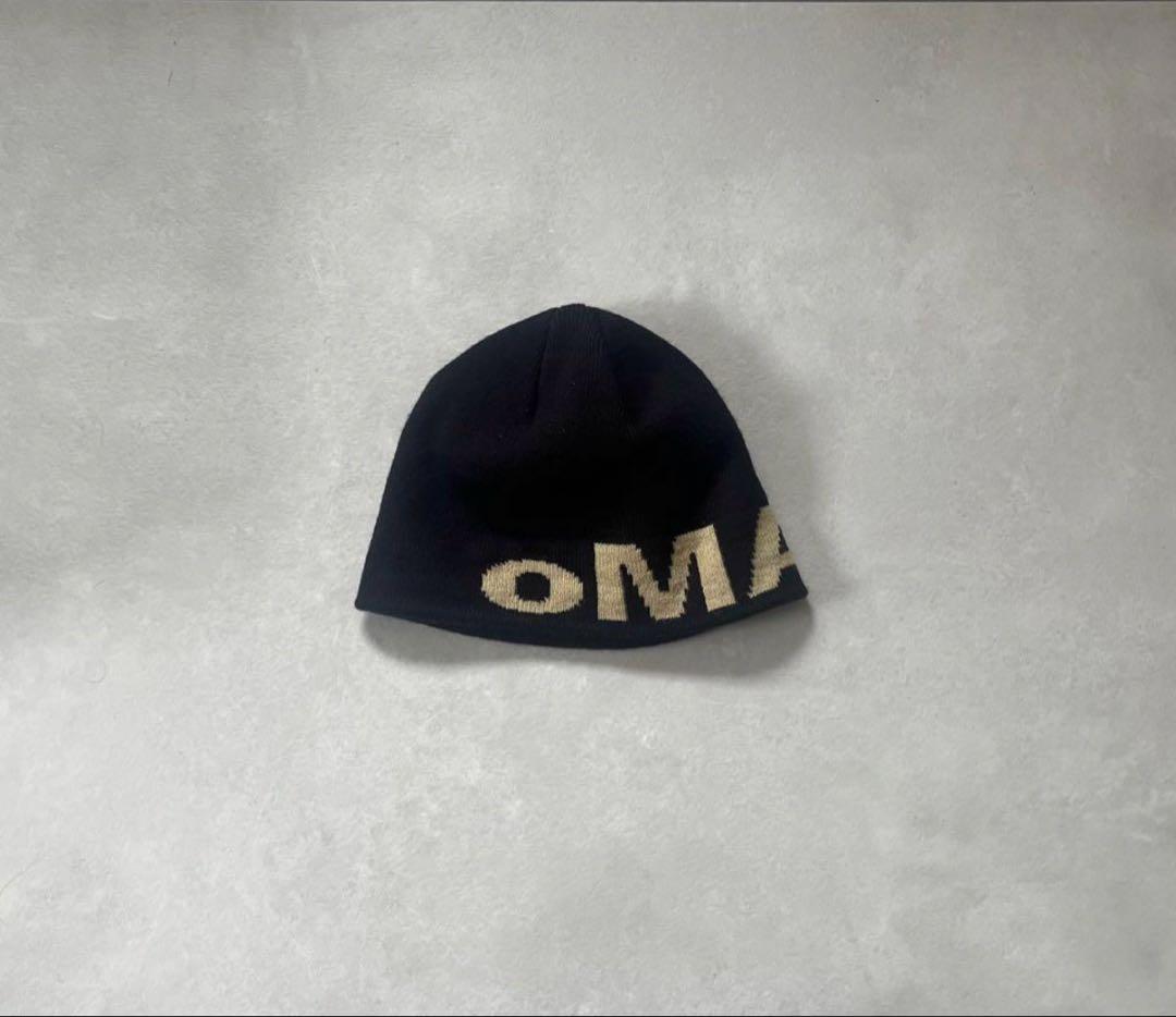 oMA ロゴビーニー　ブラック