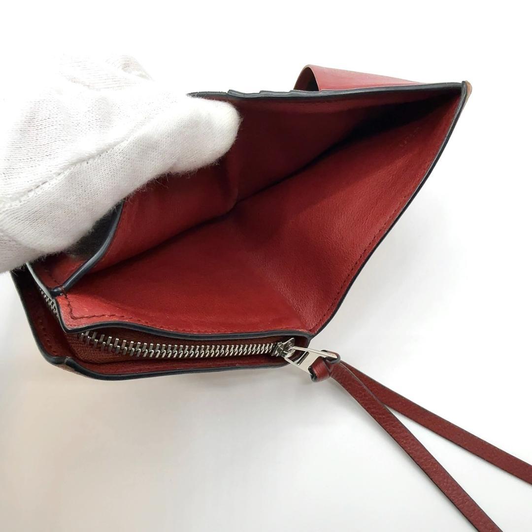 ◇ロエベ◇レザー/アナグラム/コンパクトウォレット/二つ折り財布/LOEWE