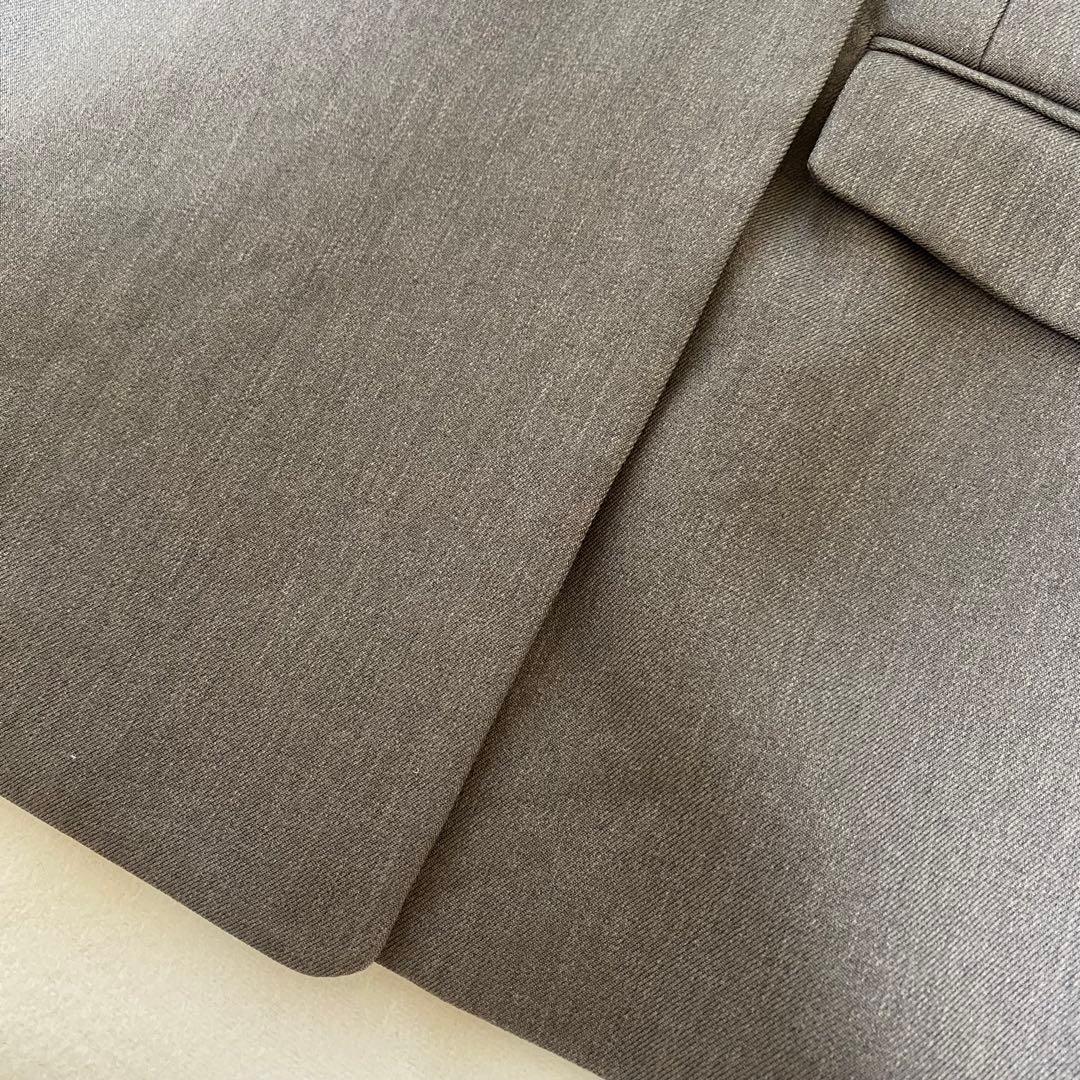 GLOBAL WORK グレイッシュモカ ダブルブレストジャケット L 金ボタン
