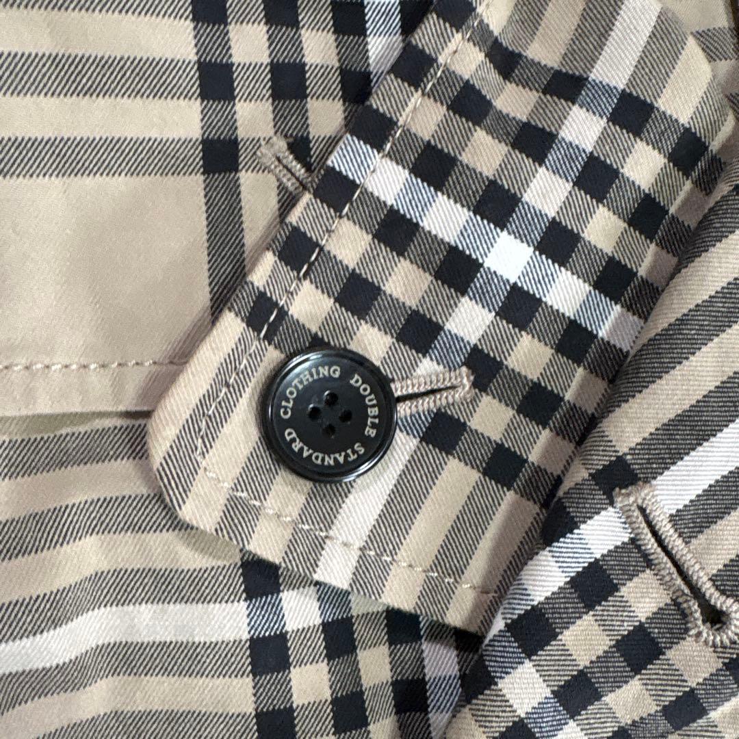 DOUBLESTANDARD CLOTHINGトレンチコートチェック36 ベルト