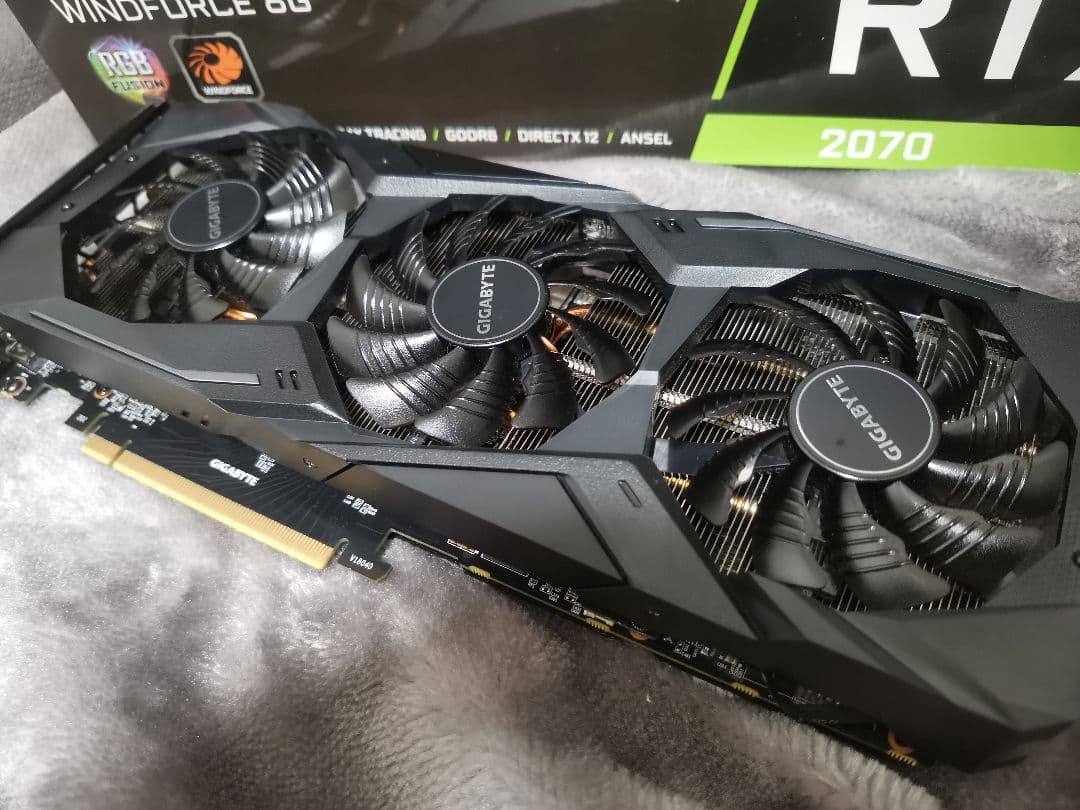 GeForce RTX 2070 8G GIGABYTE 3ファン 非マイニング