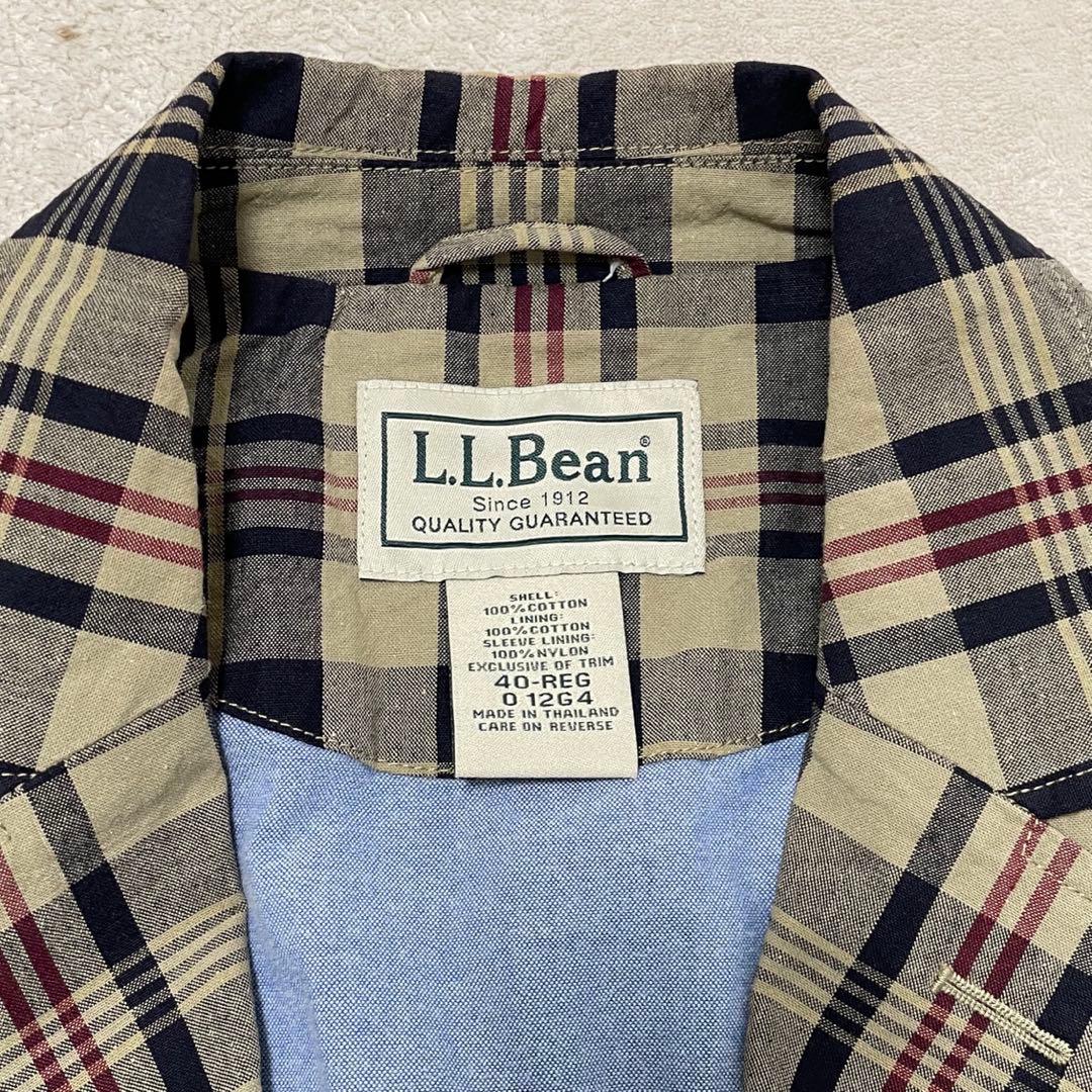 y2k l.l.bean チェックジャケット　テーラードジャケット　色味◎