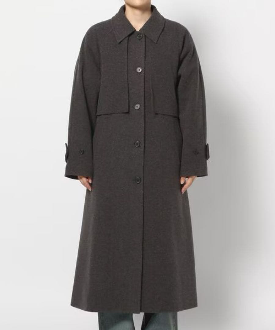 【最終値下げ・新品未使用】LOWRYSFARM ウールライクヨークコート