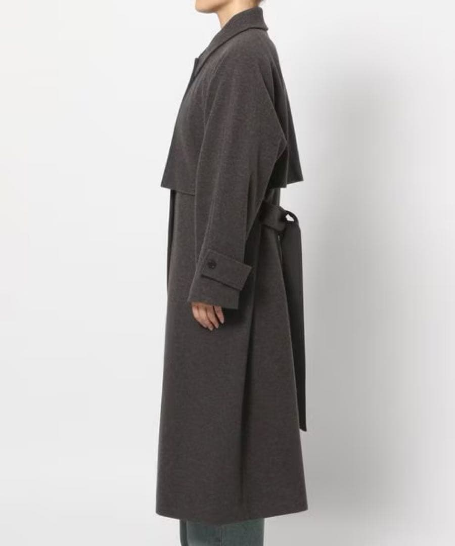 【最終値下げ・新品未使用】LOWRYSFARM ウールライクヨークコート