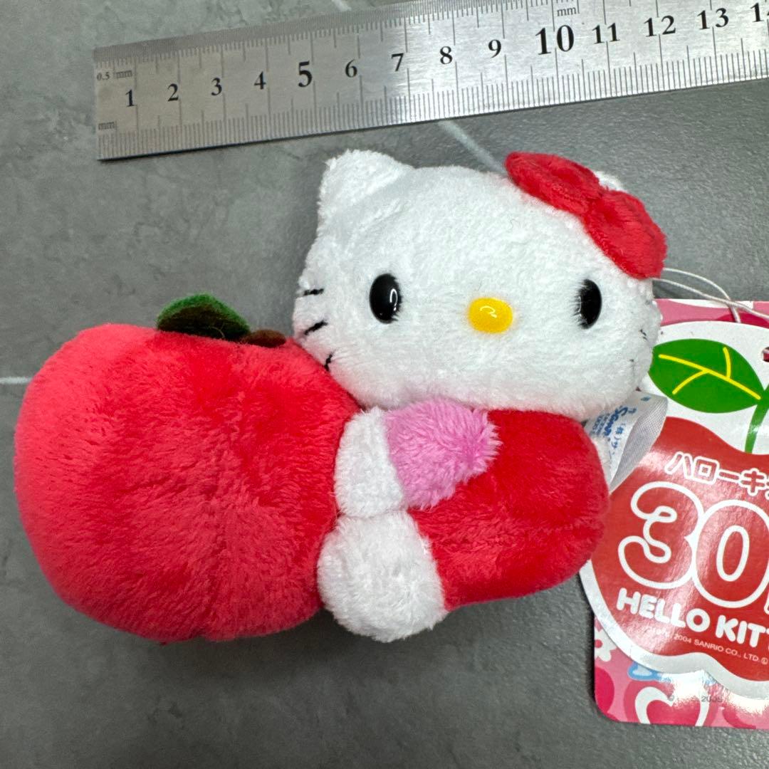 激レア 日本限定　ハローキティ リンゴ ぬいぐるみ　サンリオ　30周年