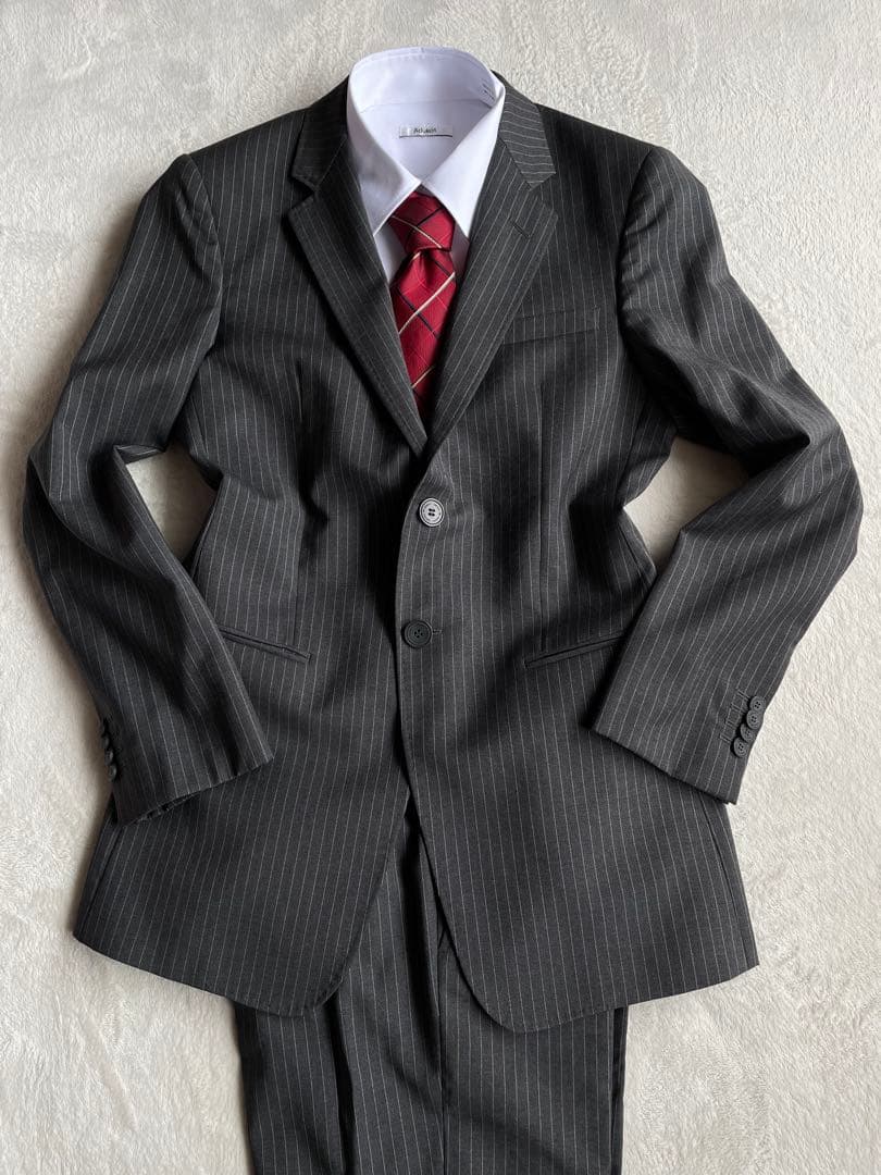 エンポリオアルマーニ　スーツセット　ストライプ柄　グレー　46（M）　2B 良品