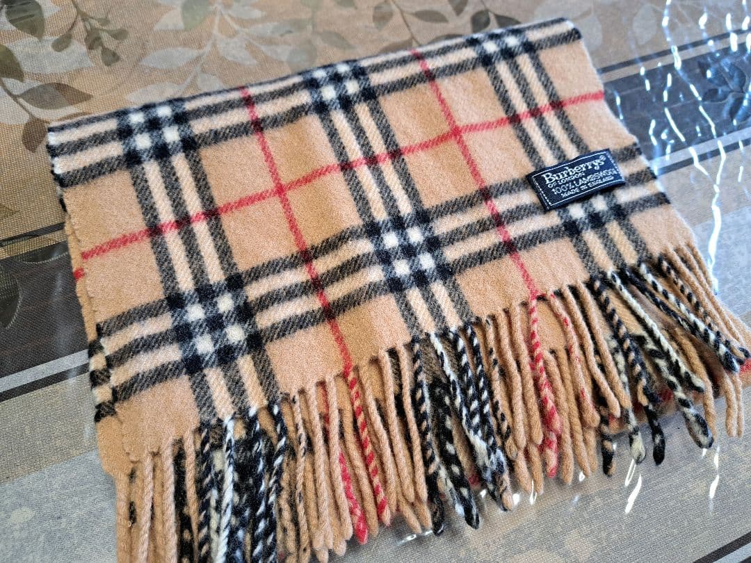 Burberry チェック柄 ウールマフラー