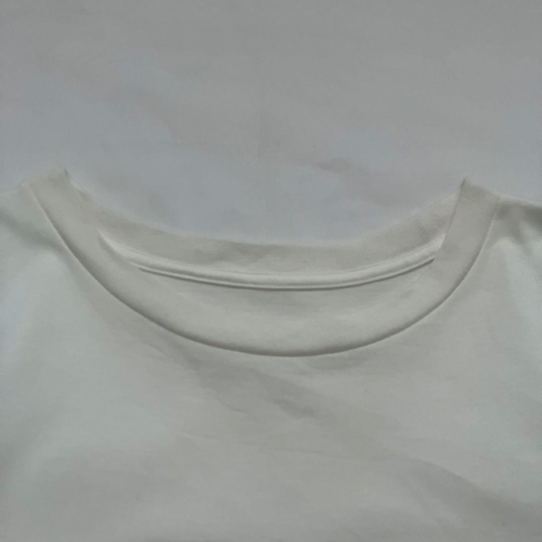 TOMO KOIZUMI ラッフルスリーブ Tシャツ M ホワイト×ブルー