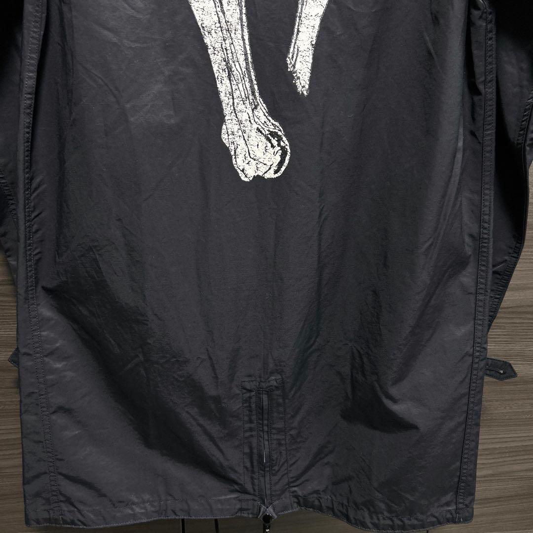 VLONE ヴィーローン モッズコート スカル バックボーン ブラック XL