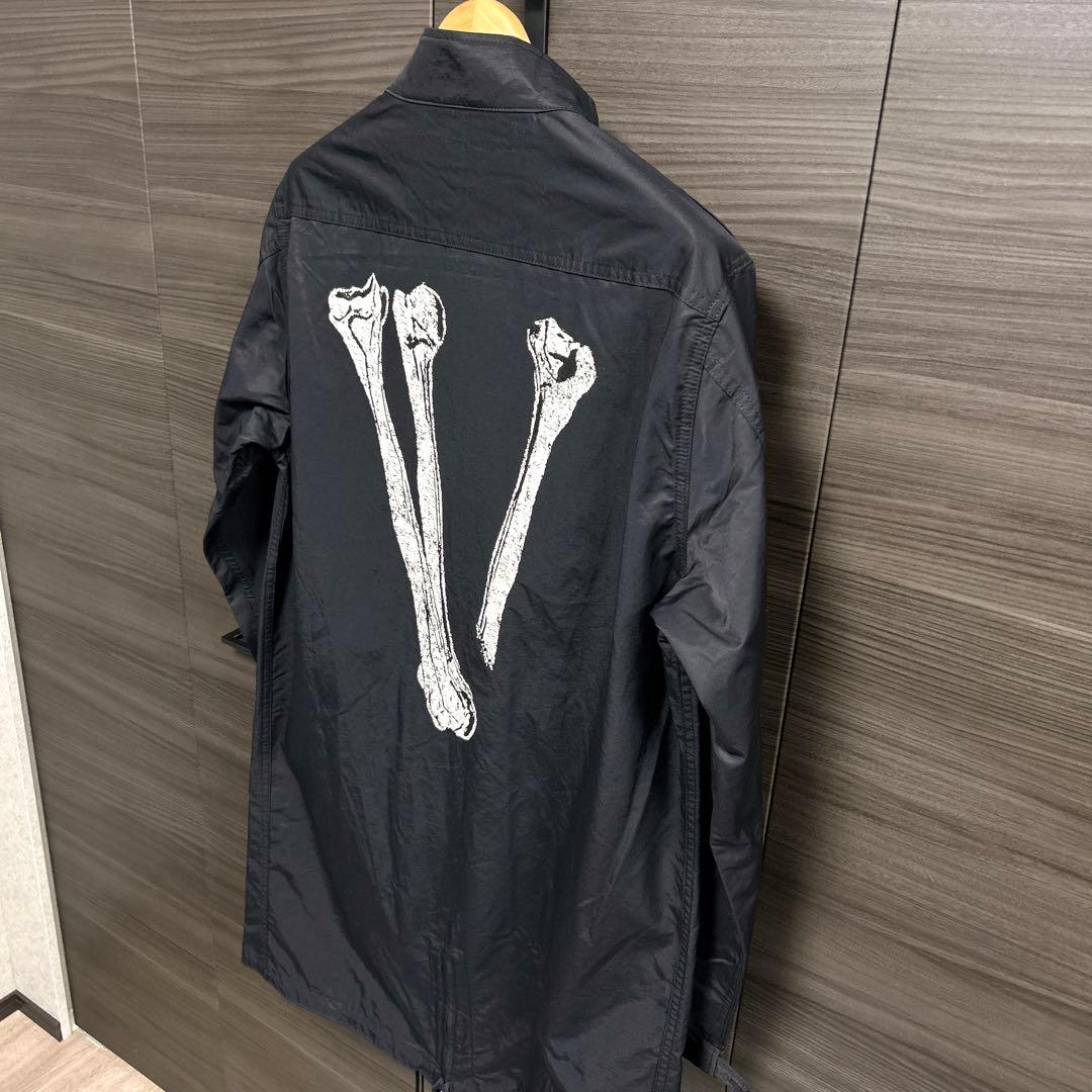 VLONE ヴィーローン モッズコート スカル バックボーン ブラック XL