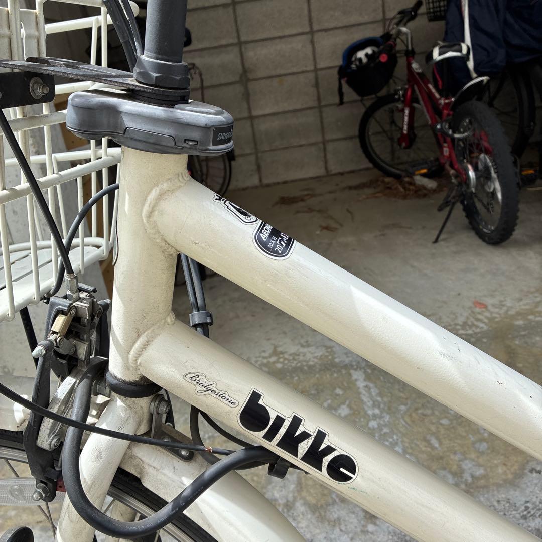 bikke 電動アシスト自転車 ホワイト 26インチ