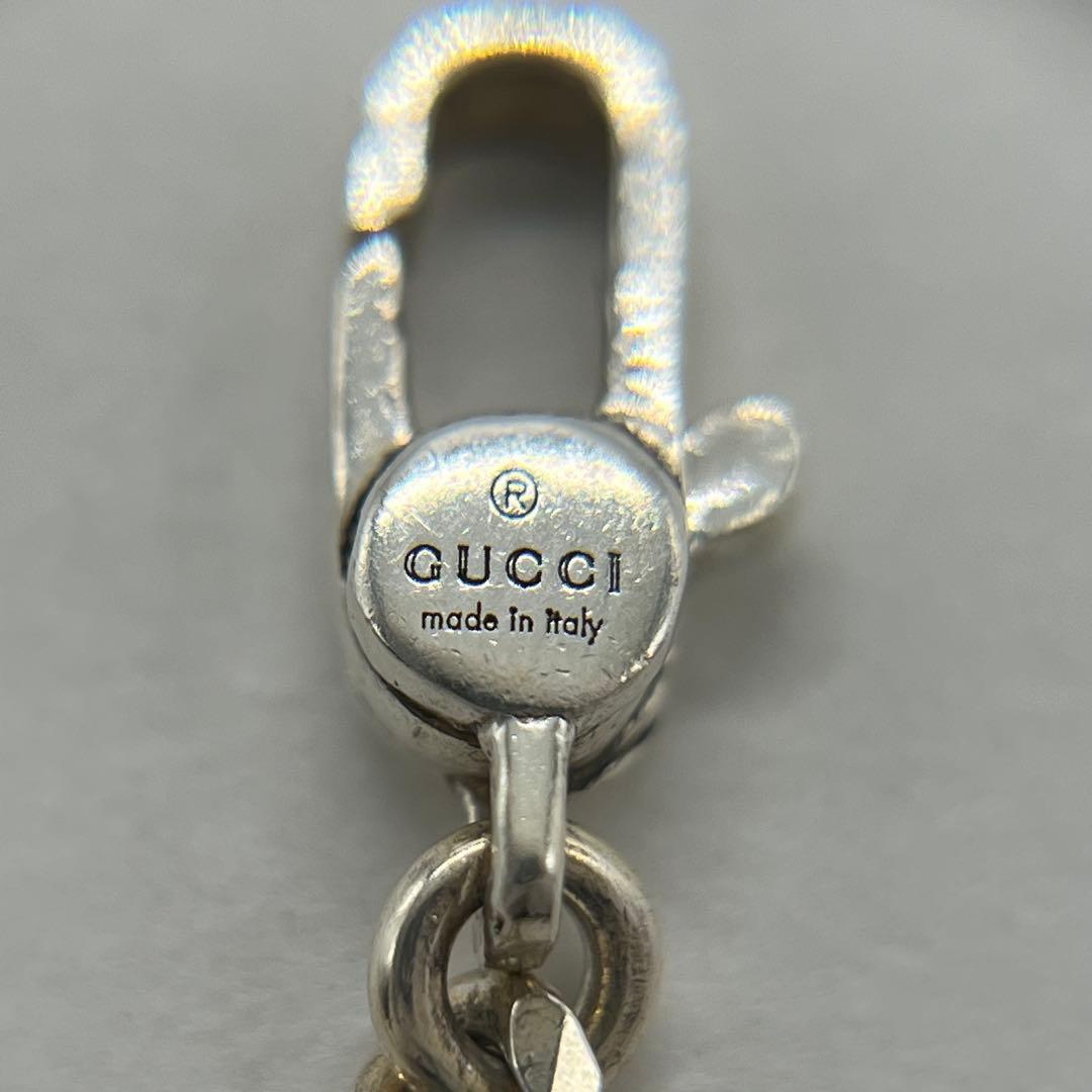 グッチ GUCCI ノット インフィニティ プレート ネックレス Ag925