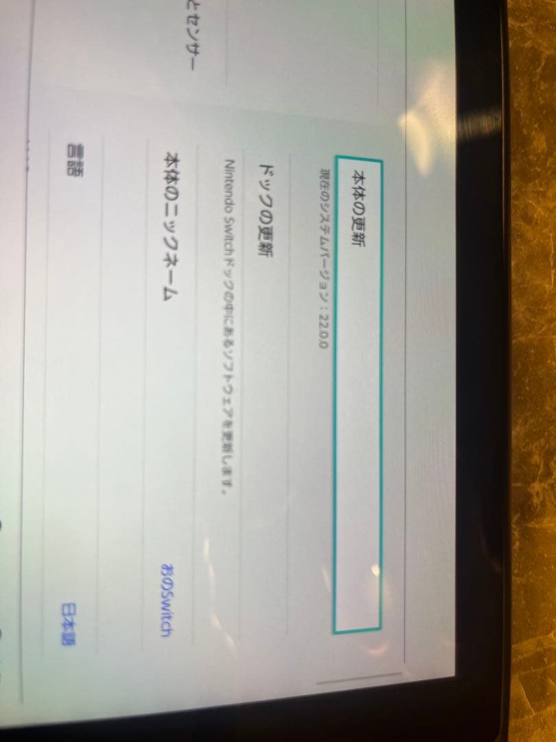 Nintendo Switch 本体 箱・説明書無
