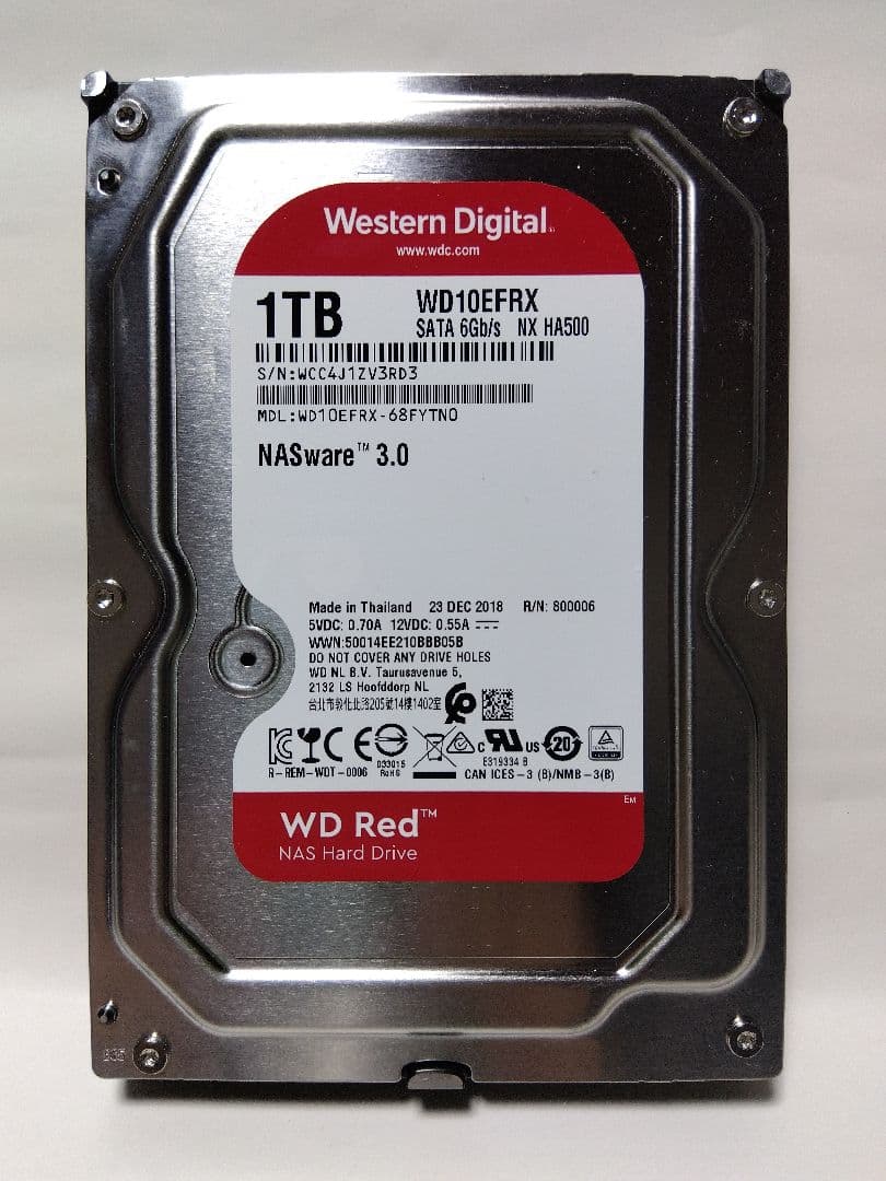 【中古 正常 動作品】3.5インチ SATA HDD 1TB×3個 合計3TB