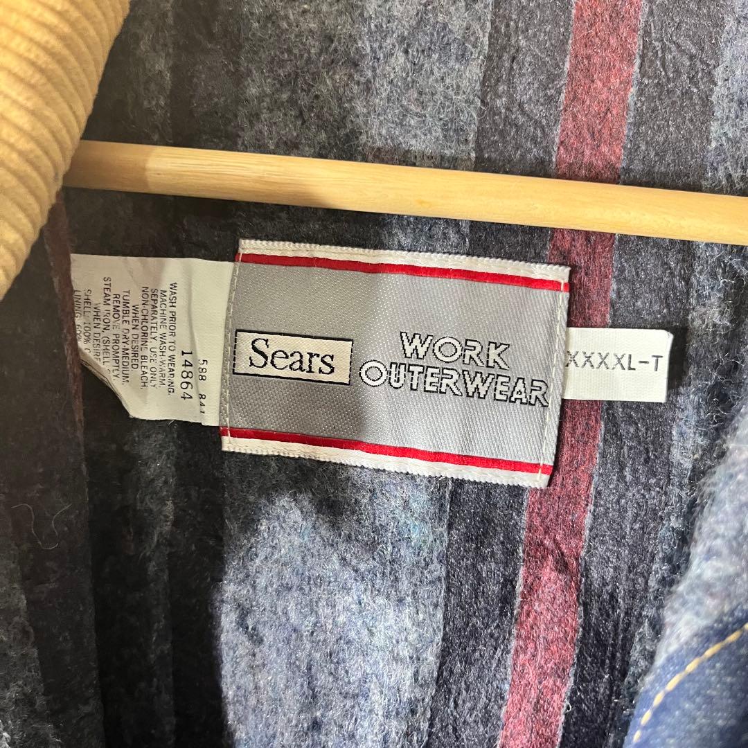 0*4様 ビンテージ　70s usa sears デニムカバーオール　ブランケッ