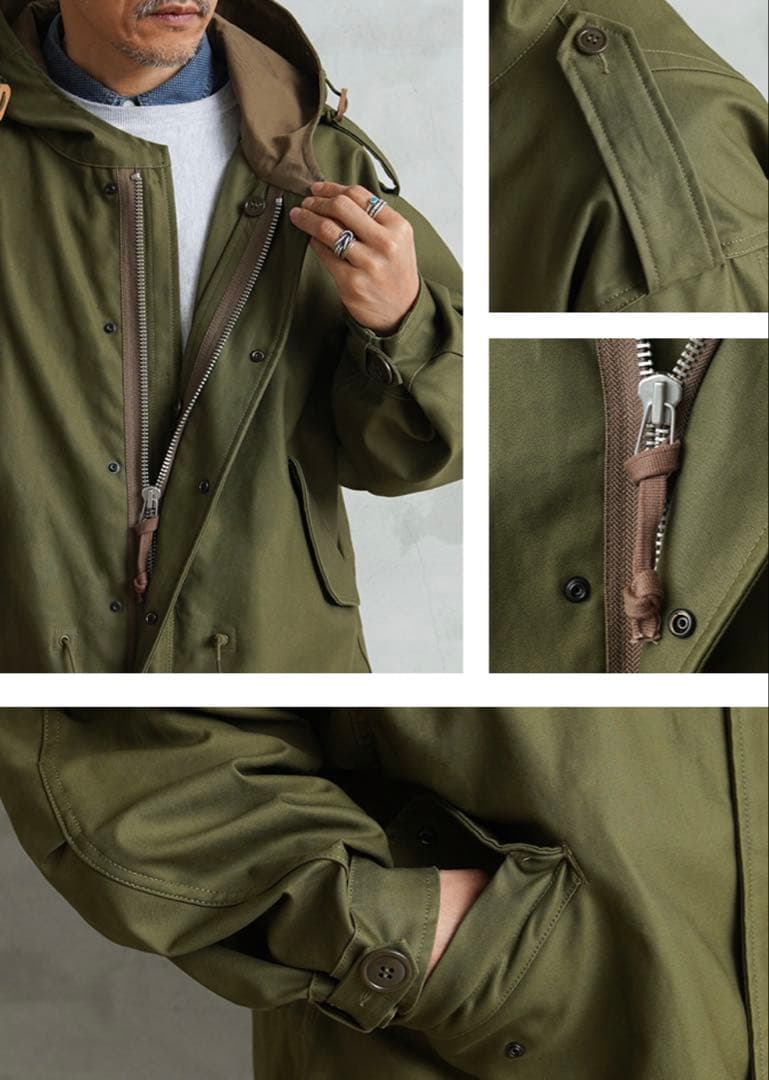米軍 初期型 M-51 フィッシュテールパーカー M サテンモデル モッズコート