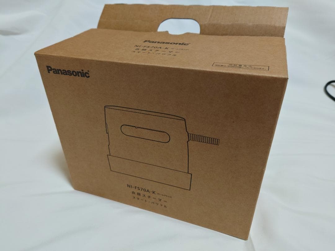 【美品】Panasonic衣類スチーマー NI-FS70Cカームブラック