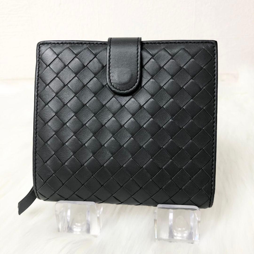 【極美品】BOTTEGA VENETA 二つ折り財布 イントレチャート 保存袋付