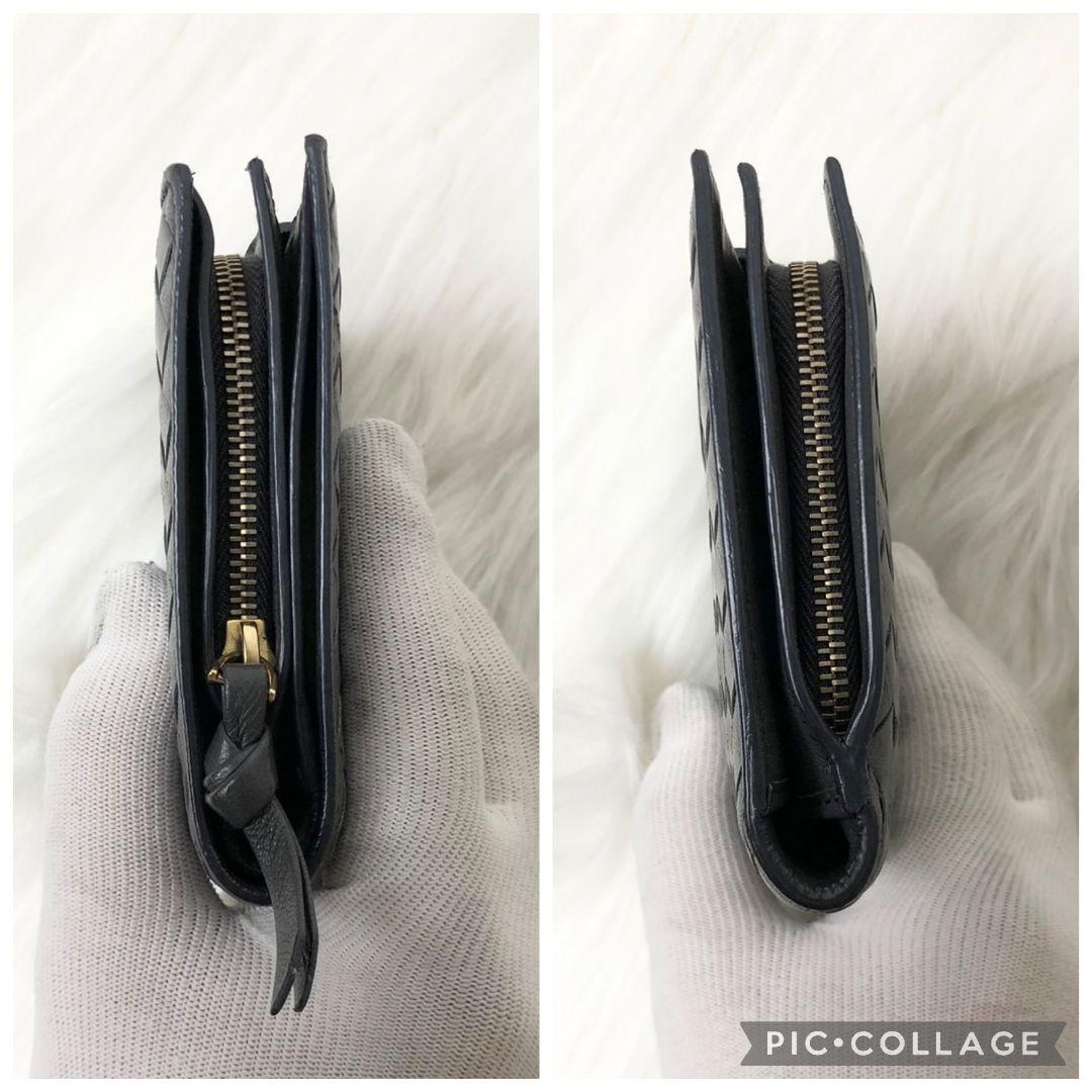 【極美品】BOTTEGA VENETA 二つ折り財布 イントレチャート 保存袋付