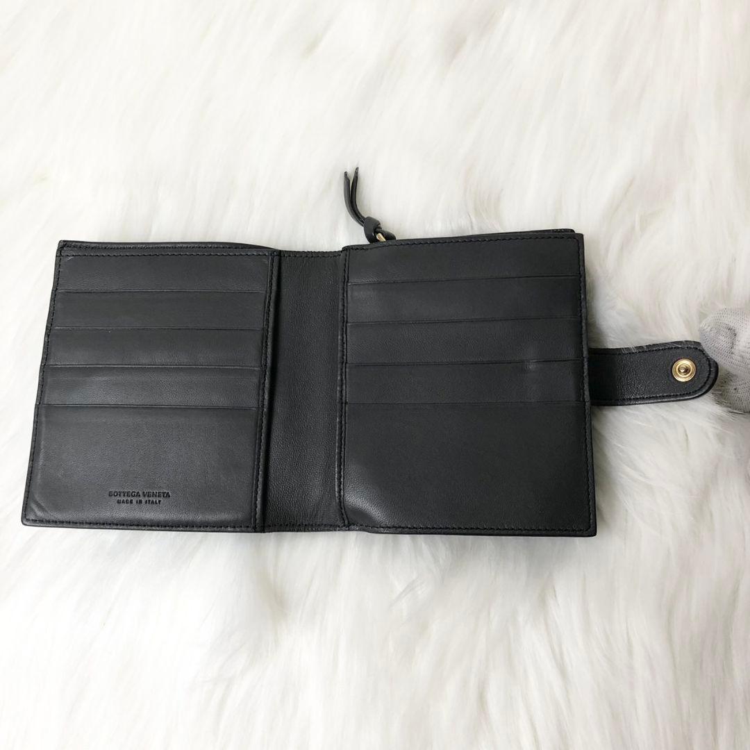 【極美品】BOTTEGA VENETA 二つ折り財布 イントレチャート 保存袋付