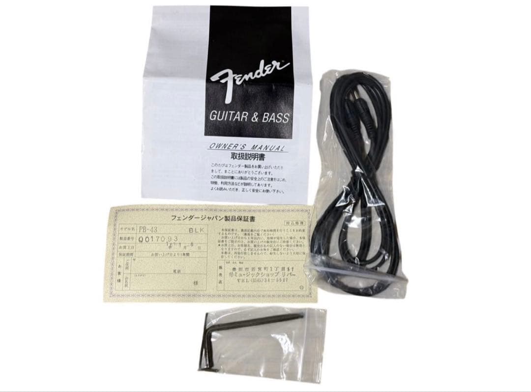 美品Fender Japan ベースギターPB-43. BLK custom