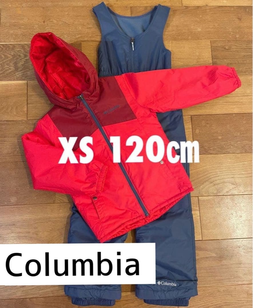 Columbia コロンビア スキーウェア キッズ　赤　XS（120㎝相当）