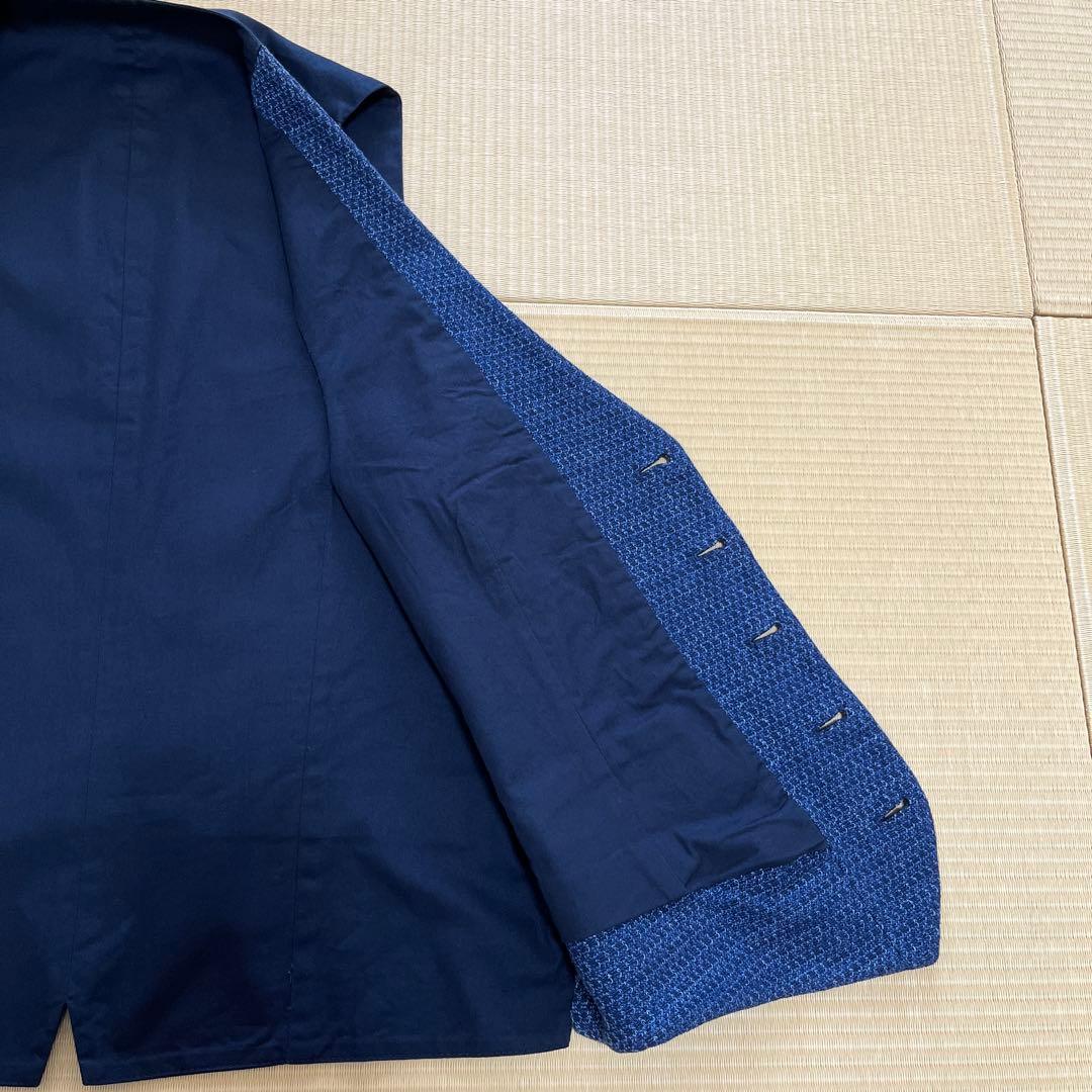 LARDINI ラルディーニ　ジレ（ベスト）ネイビー　46 ブートニエール付き