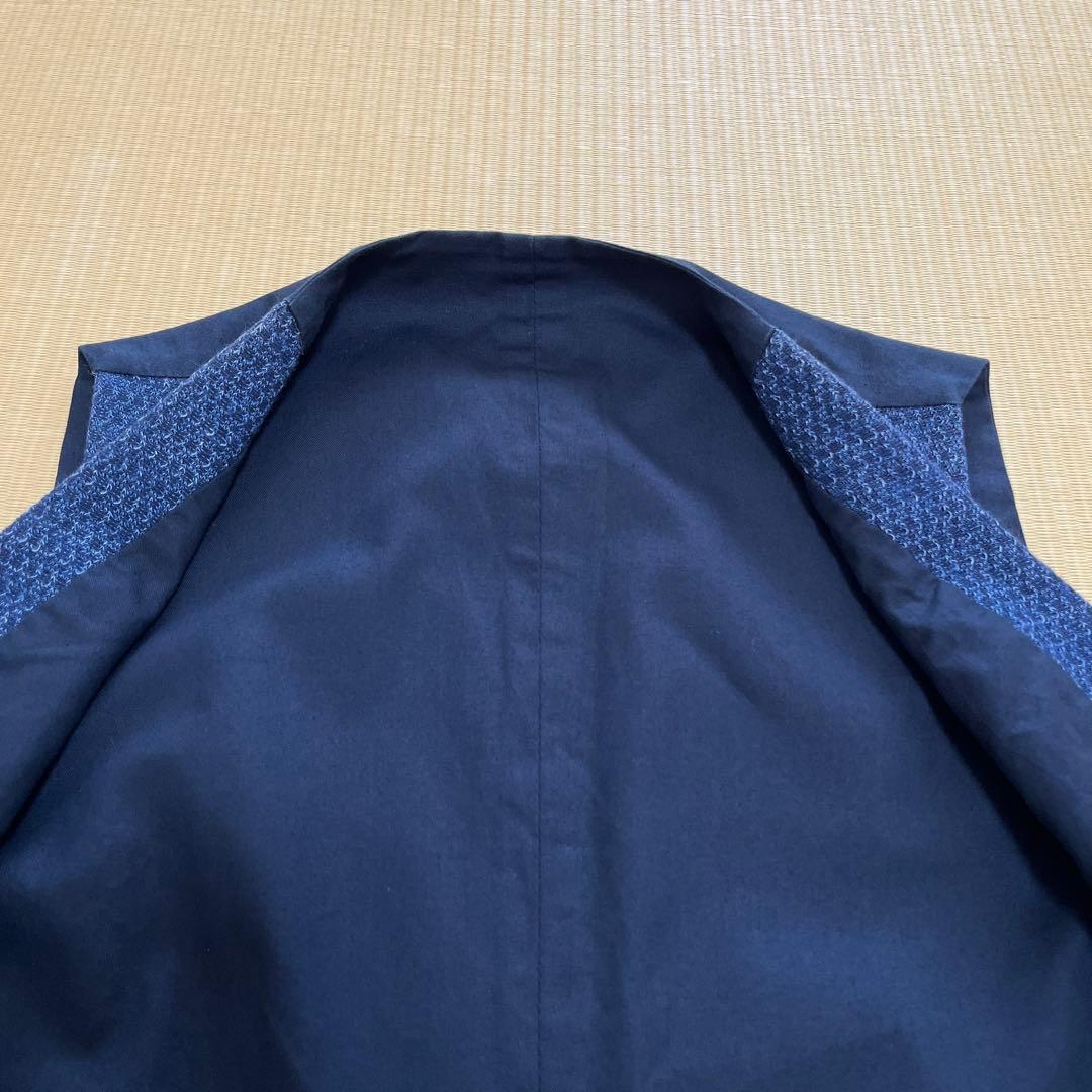 LARDINI ラルディーニ　ジレ（ベスト）ネイビー　46 ブートニエール付き