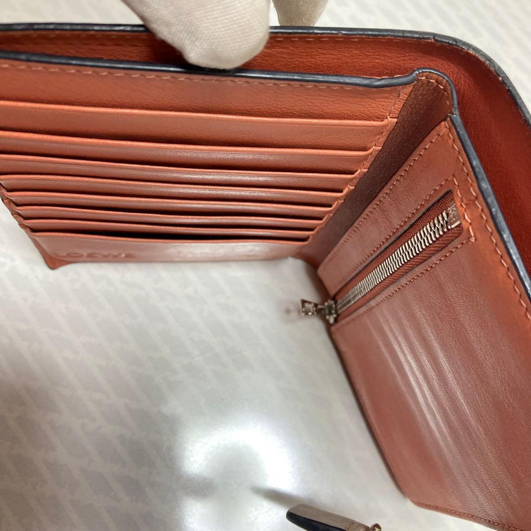 LOEWE ロエベ バーティカルウォレット 二つ折り財布 ソフトグレインカーフ