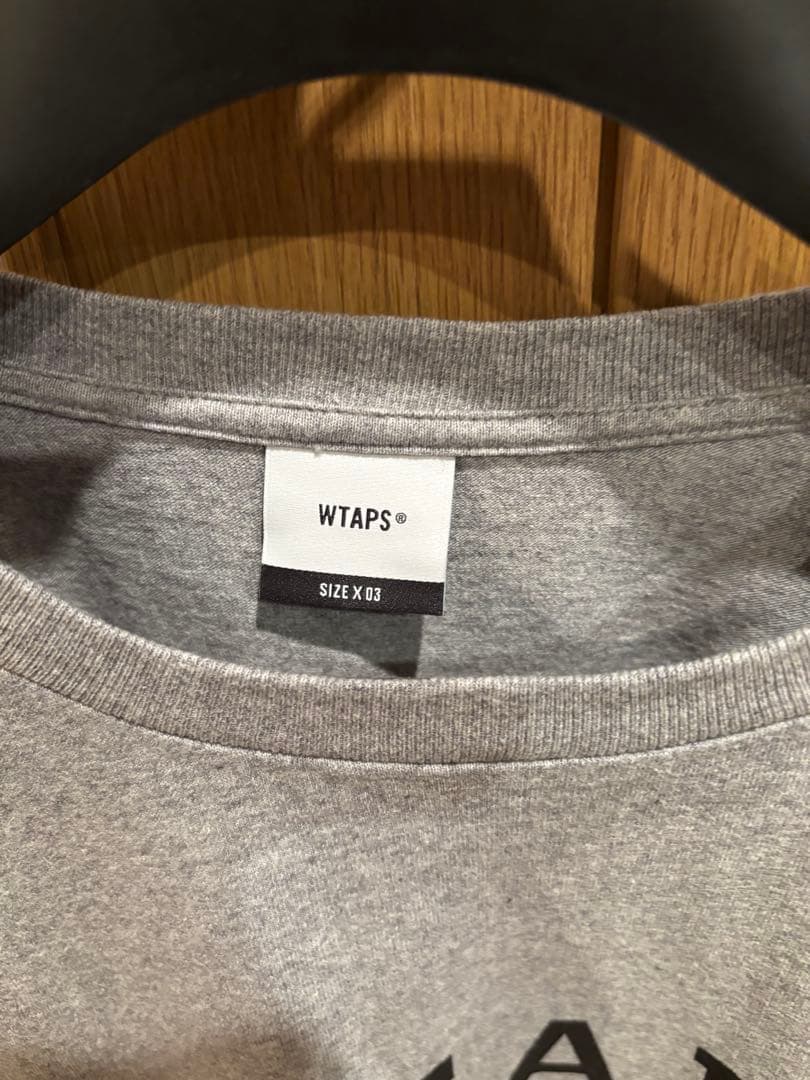 WTAPS COLLEGE ロンT ASHGRAY L