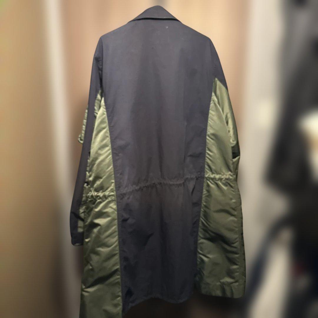 sacai コート size2 ネイビー 18-01863M