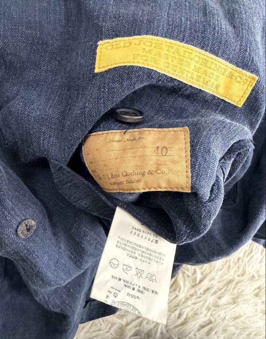 OLD JOE LINEN JACKET オールドジョー サイズ40 紺色